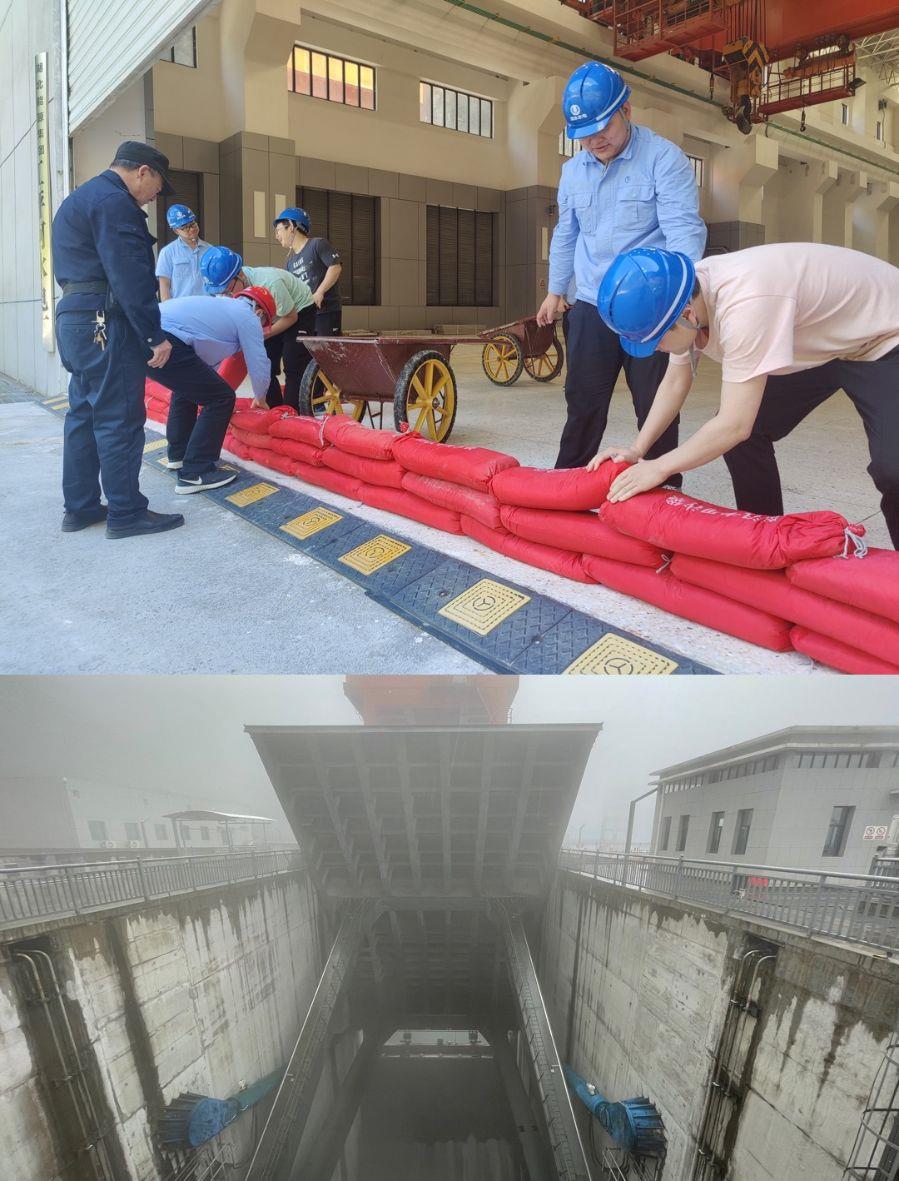 防汛應急演練現場（攝影：彭輝、徐昌昌）